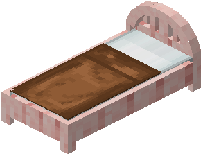 Cherry Brown Plank Bed