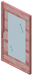 Cherry Cyan Glass Sliding Door