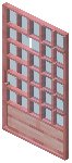 Cherry Cyan Grid Sliding Door