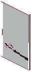 Cherry Cyan Paper Sliding Door