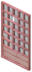 Cherry Gray Grid Sliding Door