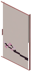 Cherry Gray Paper Sliding Door