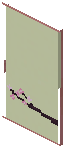 Cherry Green Paper Sliding Door
