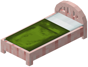 Cherry Green Plank Bed