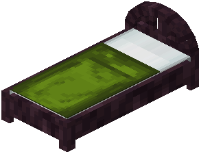 Cherry Green Wood Bed