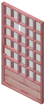 Cherry Light Gray Grid Sliding Door
