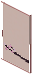 Cherry Light Gray Paper Sliding Door