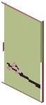 Cherry Lime Paper Sliding Door