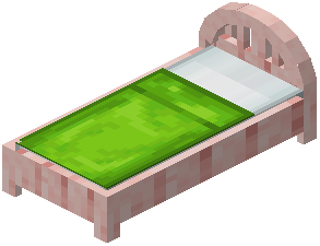 Cherry Lime Plank Bed