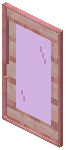 Cherry Magenta Glass Sliding Door