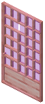 Cherry Magenta Grid Sliding Door