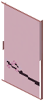 Cherry Magenta Paper Sliding Door