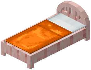 Cherry Orange Plank Bed