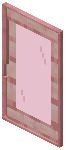 Cherry Pink Glass Sliding Door