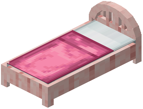Cherry Pink Plank Bed
