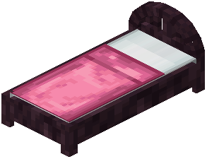Cherry Pink Wood Bed