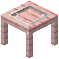 Cherry Plank Glass Table