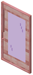 Cherry Purple Glass Sliding Door