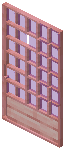 Cherry Purple Grid Sliding Door