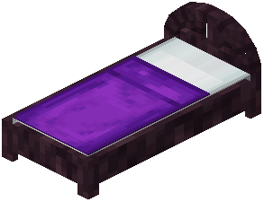 Cherry Purple Wood Bed
