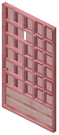 Cherry Red Grid Sliding Door