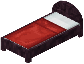 Cherry Red Wood Bed