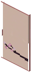Cherry White Paper Sliding Door