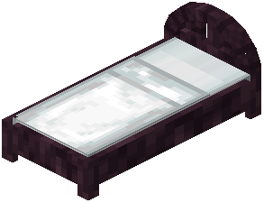 Cherry White Wood Bed