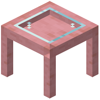 Cherry Wood Glass Table
