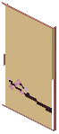 Cherry Yellow Paper Sliding Door