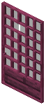 Crimson Black Grid Sliding Door