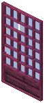 Crimson Blue Grid Sliding Door