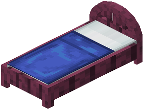 Crimson Blue Plank Bed