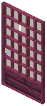 Crimson Brown Grid Sliding Door
