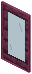 Crimson Cyan Glass Sliding Door
