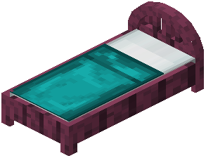 Crimson Cyan Plank Bed