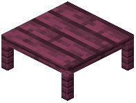 Crimson Plank End Table