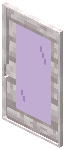 Pale Oak Purple Glass Sliding Door