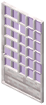 Pale Oak Purple Grid Sliding Door