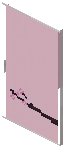 Pale Oak Purple Paper Sliding Door