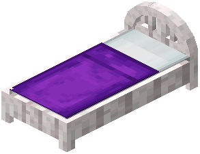 Pale Oak Purple Plank Bed