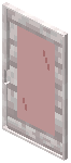 Pale Oak Red Glass Sliding Door