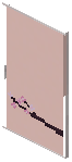 Pale Oak Red Paper Sliding Door