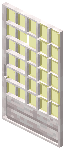 Pale Oak Yellow Grid Sliding Door