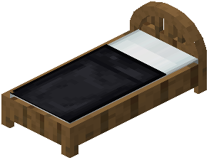 Spruce Black Plank Bed