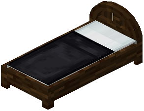 Spruce Black Wood Bed