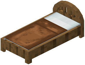 Spruce Brown Plank Bed