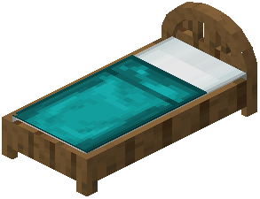 Spruce Cyan Plank Bed