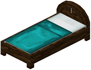 Spruce Cyan Wood Bed