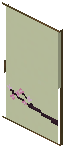 Spruce Green Paper Sliding Door